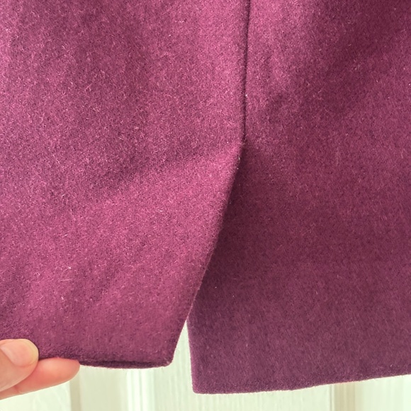 J Crew "The Pencil Skirt" - Raspberry/Plum Size 00P - Picture 7 of 10